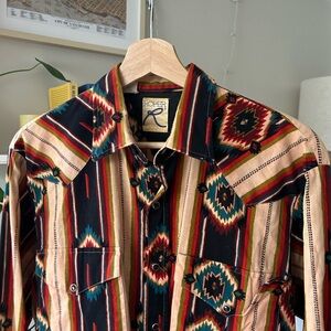 Roper Vintage Multicolor Striped Aztec Shirt